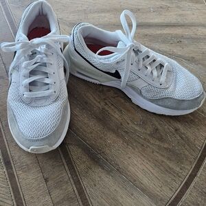 Nike Air Max SYSTM Shoes Womens Size 8.5 White Black Mesh Running DM9538-100